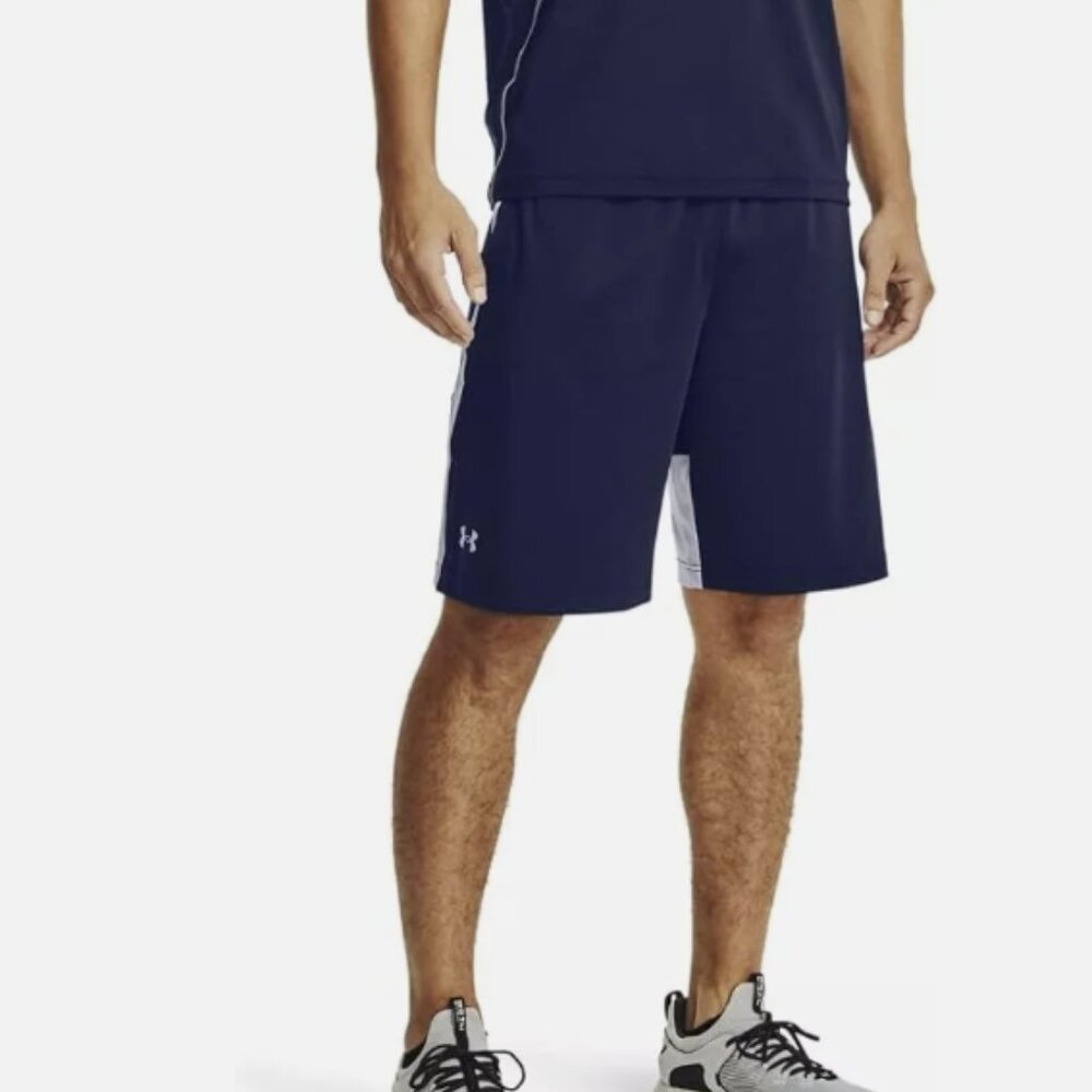 Under Armour Men's Raid 2.0 Loose Fit Gym Shorts Size S Blue/Gray NWT